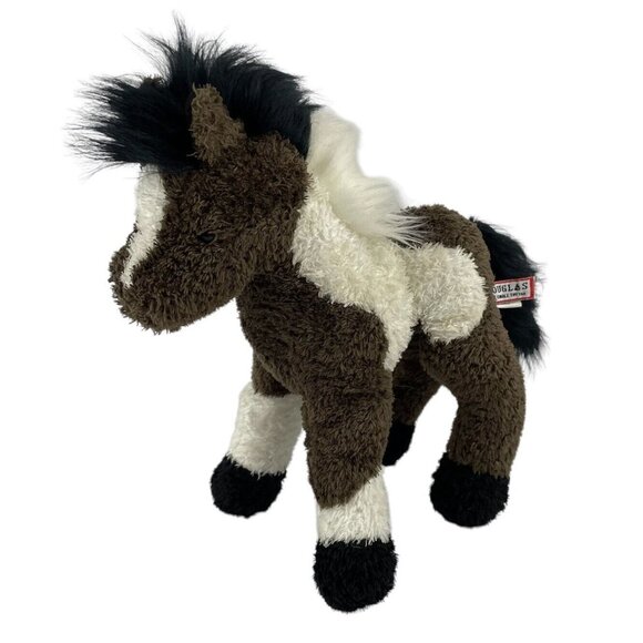 Douglas Cuddle Toys Durango Indian Paint 9" Plush Horse Pony Brown Cream Black - Picture 1 of 5